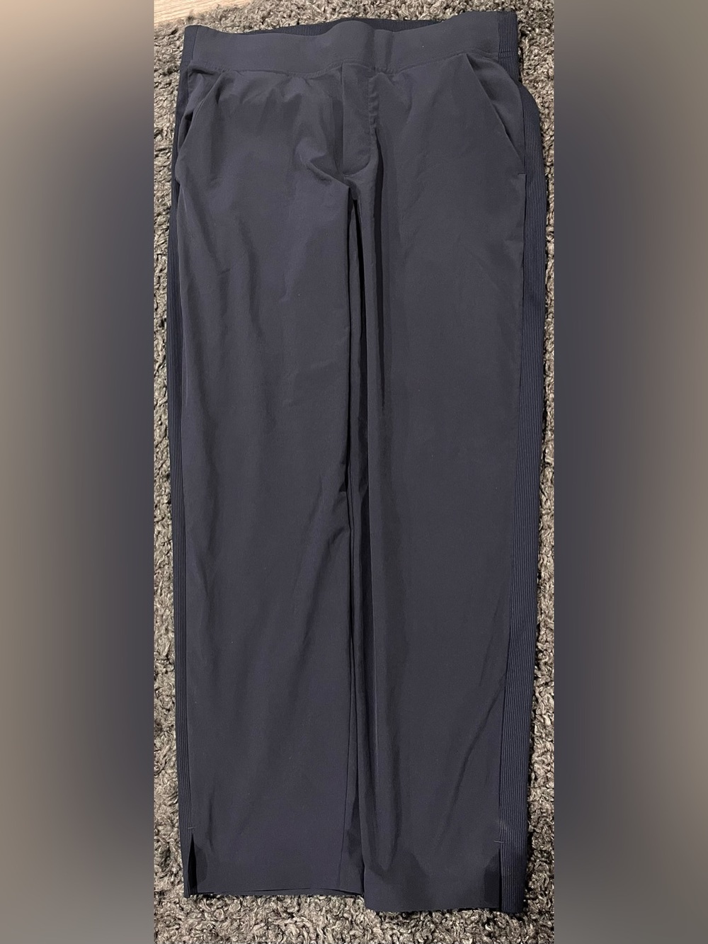 ATHLETA BROOKLYN MID RISE ANKLE PANTS SIZE 10 NAVY BLUE